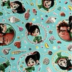コッカ　ピクサー　シュガーラッシュオンライン　オックス生地　ハギレ