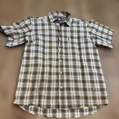 コンバース　チェック柄 半袖シャツ SIZE 2L