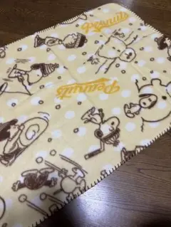 スヌーピー ブランケット イエロー 90×60cm 新品未使用非売品