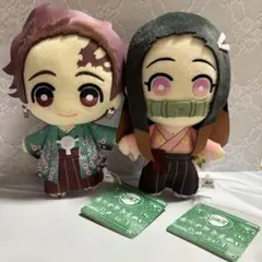 鬼滅の刃 ともぬい 竈門炭治郎 竈門禰豆子 ぬいぐるみ おまけ付き