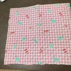 ひらがな　キルティング生地　レトロ