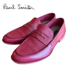 Paul Smith ポールスミス コインローファー レッド サイズ7