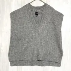 ギャップ　Vネック オーバーサイズニットベスト　【美品】　グレー　XS