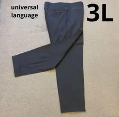 極美品universal languageクールマックス　ダークグレースラックス