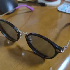 MARY QUANT ラウンドサングラス ブラック度付き