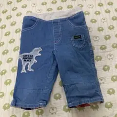 クレードスコープ　恐竜刺繍デニムハーフパンツ　100