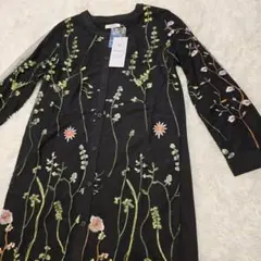 【新品タグ付き】パパリート チュール刺繍ワンピース