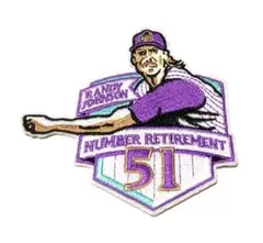 MLBダイヤモンドバックス野球ランディ・ジョンソン51 刺繍ワッペン