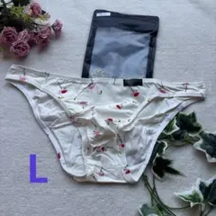 新品　メンズ　Lサイズ　YUTATA ホワイト　フラミンゴ　ビキニ　ブリーフ