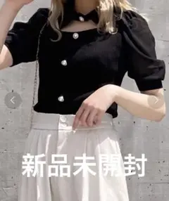 新品未開封Crea titty&Co.PETIT デコルテオープン5分袖トップス