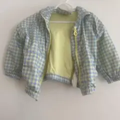 ZARA baby ギンガムチェック　アウター　ウィンドブレーカー　ブルー