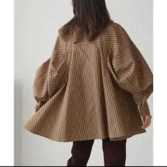 Bou Jeloud（ブージュルード）　変形切替スリーブシャツ （CAMEL）