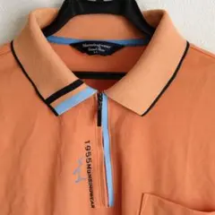Munsingwear GOLF オレンジ ハーフジップ 透湿 ストレッチ XL