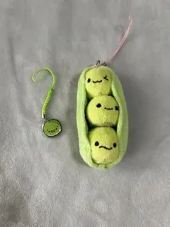 ZUNDA ぬいぐるみ キーホルダー そら豆　枝豆　ずんだ　仙台　レア★ ZUNDA ぬいぐるみ キーホルダー そら豆 枝豆 ずんだ 仙台 レア