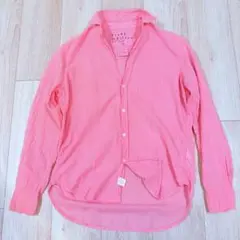希少 ☆EILEENモデル☆フランク＆アイリーン スキッパーシャツ　ピンク