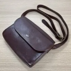 イルビゾンテ ブラウン レザー ショルダーバッグ
