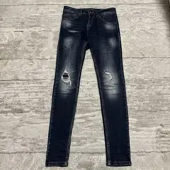 ダークブルー スキニーデニム