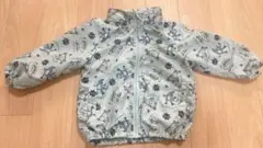 BACK FORTH 男の子恐竜柄ウインドブレーカー 恐竜柄水色ジャケット90