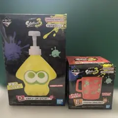 【未開封品】スプラトゥーン3 一番くじ イカすソープディスペンサー ＆ カップ