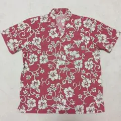Arbe Chitose アロハシャツ 花柄 赤系 Mサイズ