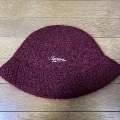 帽子 supreme Crochet Crusher SUPREME 22AW Mohair Crochet Crusher Bucket Hat Knit Black