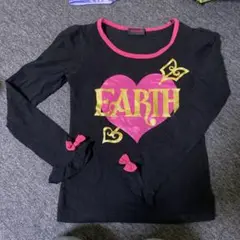 EARTHMAGIC ハートデザイン 長袖カットソー 140