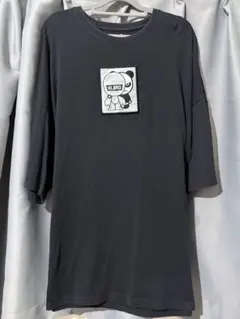 HI PANDAキャラクター プリント Tシャツ Lサイズ ブラック