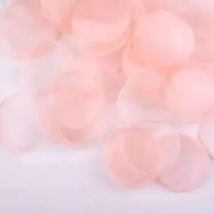 ♬.オーガンジー丸型フラワーシャワー♬*コーラルピンク100枚❤匿名配送