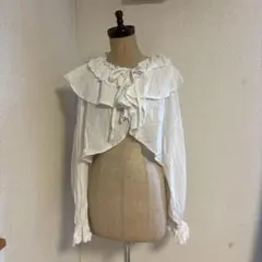 Samansa Mos2 フリル付きカーディガン