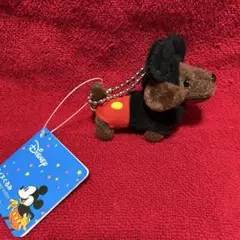 ミッキーマウス　ダックスフンド　マスコット　キーホルダー　ぬいぐるみ　ディズニー
