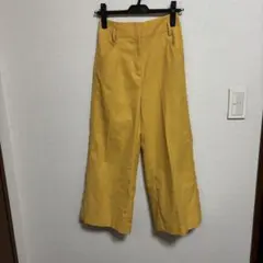 PLIST リネンブレンドワイドパンツ S