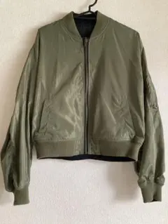 オリーブ MA-1スタイルジャケット