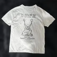 13R ダニエルジョンストン　tシャツ　ダメージ加工　白