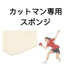 卓球 ラバー　粒高　表　ラバー　カットマン　　白スポンジ　異質　A5