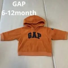 GAP オレンジ フード付きトレーナー 6-12ヶ月