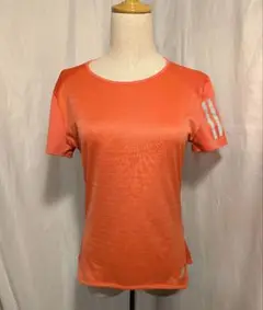 アディダス　フィットネスシャツ　adidas climacool オレンジ