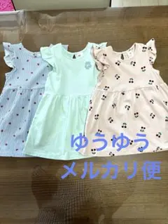 H&M ベビー　ワンピース　3枚セット