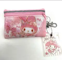 サンリオ　マイメロディ　パスコインケース ミニ財布　新品　可愛い　リール付き