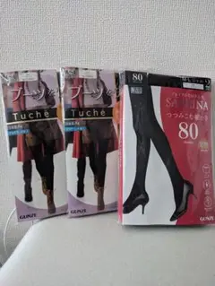 【4足セット】80デニール ブラックタイツ