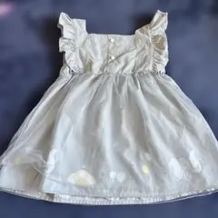 エレファントプリント ワンピース グレー