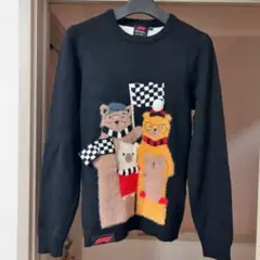 F1 ニット セーター クリスマス ベア ジャンパー