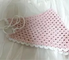 ハンドメイド 手編み バブーシュカ 付け襟