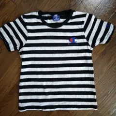 【タイムセール】Champion ボーダー 半袖 Tシャツ 130