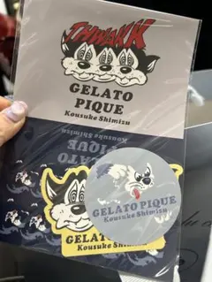 ジェラートピケ KOUSKE SHIMIZU ノベルティステッカー