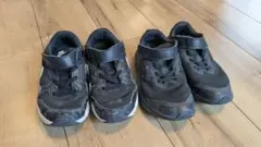 Nike ブラック スニーカー ベルクロ19センチ　2足