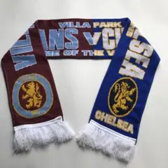 アストンヴィラFC プレミア サッカーマフラー スカーフ 古着 ビンテージ 古着 サッカーマフラー / ASVON VILA FC/ アストンヴィラ