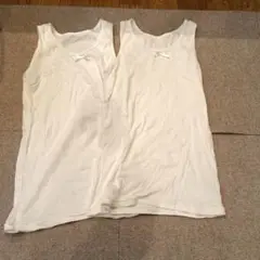 150センチ　ホワイトアンダーシャツ2枚セット