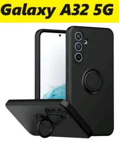 Galaxy A32 5G　リングホルダー付き　黒　Galaxyケース