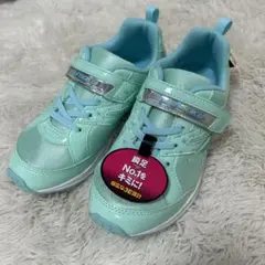 瞬足 SYUNSOKU スニーカー ミント 3E 23cm 女の子 星柄