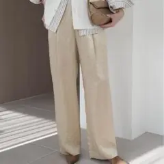 Slobe Iena SAKOMIYA サテンパンツナチュラル
